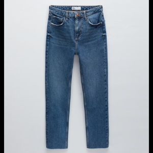 Zara Hi-Rise Ankle Slim  Denim Jeans